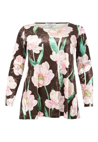 Tunic flare FIORITO - brown - #4