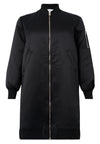 Long bomber SATIN - black - #5