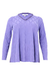 Tunic A-line ROMBO - light purple - #5