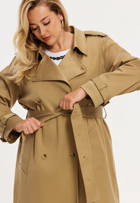 Trenchcoat studs - mid brown - #6