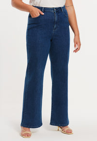 Jeans wide leg 5-pocket - indigo - #2