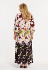 Robe maxi elodea - rouge foncé