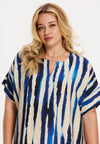 Kaftan straight RIPPLES - blue