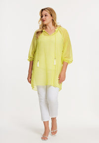 Tunic strings VICHY - yellow - #2