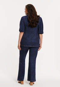 Blazer puffsleeve DENIM DOLCE - blue - #4