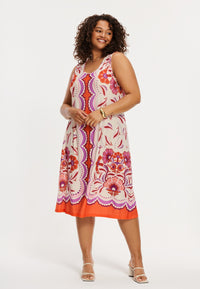 Dress sleeveless FLAMINGO - orange - #1