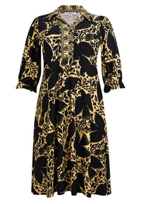 Dress waistseam PARADISE - yellow - #3
