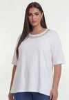 T-shirt glassbeads - Blanc