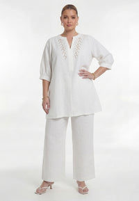 Tunic LINEN - white - #2
