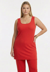 Singlet long UNI DOLCE - light red - #1