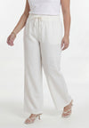 Trousers loose LINEN - white - #3
