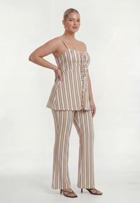 Trousers DECOSTRIPE - light brown - #1