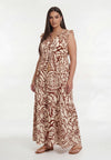 Robe maxi bloompoppy - rouge foncé