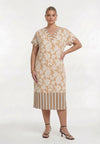 Dress flower stamp - light brown