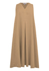 Dress swing LINEN - light brown