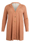 Blazer flare FISHBONE - mid brown - #3