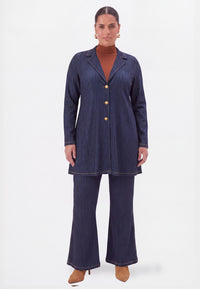 Blazer flare long DENIM DOLCE - indigo - #1