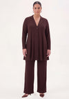 Blazer A-line UNI DOLCE - brown - #1