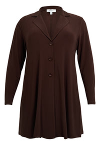 Blazer A-line UNI DOLCE - brown - #3