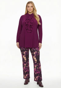 Tunic flare UNI DOLCE - purple - #1