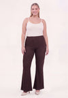 Pantalon bootleg denim dolce brown - marron