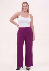 Trousers straight UNI DOLCE - purple - #3