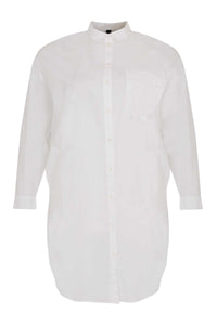 Tunic blouse cotton - white - #4