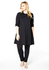 Tunique longue manche retroussable COCOBlouse long roll sleeve COCO - black - #1