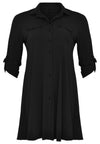 Tunique longue manche retroussable COCOBlouse long roll sleeve COCO - black - #4