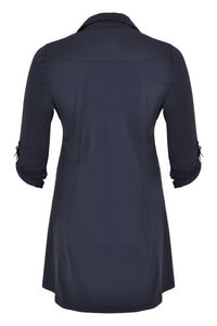 Tunique longue manche retroussable COCOBlouse long roll sleeve COCO - blue - #3