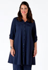 Tunique longue manche retroussable COCOBlouse long roll sleeve COCO - blue - #2