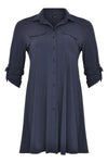 Tunique longue manche retroussable COCOBlouse long roll sleeve COCO - blue - #4