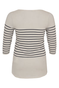 Shirt flare heart print - white - #3