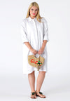 Blouse long LINEN - white