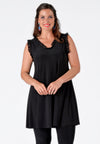 Singlet wide bottom ruffle DOLCE - black