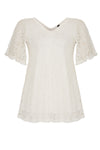 Tunic flare LACE - white - #4