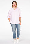 Blouse big stripe - pink