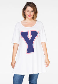 Tunic wide bottom Y - white - #2