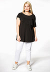 Tunic flare asym frill DOLCE - black - #1