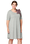 Dress scarf leopard - grey - #1