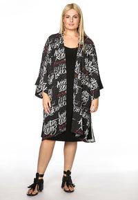 Kimono SCRIPT - black - #1