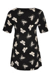 Tunic wide bot FARFALLE - black - #3