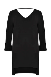 Tunic double v-neck DOLCE - black - #4
