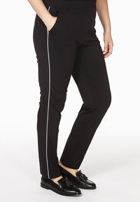 Trousers white piping MILANO - black - #2