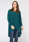 Tunic longer back DOLCE - green