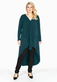 Tunic pointy layer DOLCE - green - #1