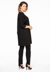 Tunic beaded neck INTERLOCK - black - #1