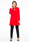 Tunique wide bot cut-out dolce - Rouge