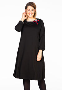 Dress beaded bow INTERLOCK - black - #2