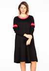 Dress stripe rib INTERLOCK - black - #2